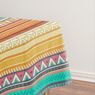 Aztec stripes tablecloth