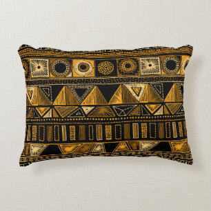 Aztec Style: Tribal Ethnic Seamless. Accent Pillow