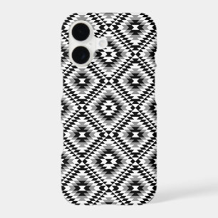 Aztec Stylized BW+Grey Symbol Pattern