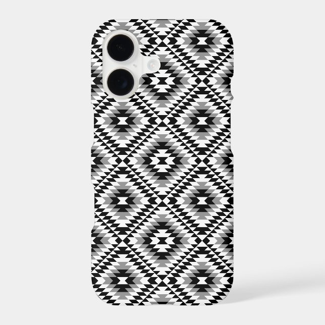 Aztec Stylized BW+Grey Symbol Pattern (Back)