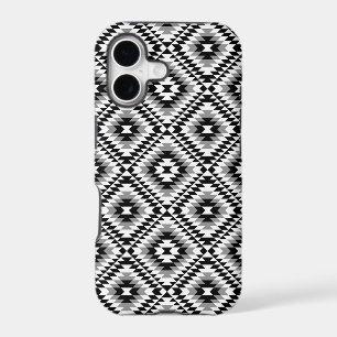 Aztec Stylized BW+Grey Symbol Pattern