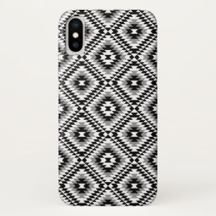 Aztec Stylized BW+Grey Symbol Pattern Case-Mate iPhone Case