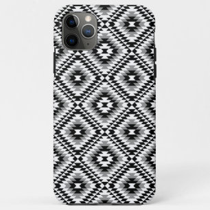 Aztec Stylized BW+Grey Symbol Pattern iPhone 11 Pro Max Case