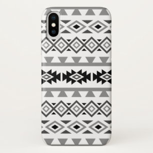 Aztec Stylized Lg Pattern II Monochrome Case-Mate iPhone Case