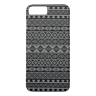 Aztec Stylized Pattern Black & Grey I Case-Mate iPhone Case