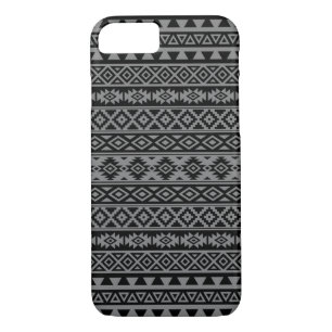 Aztec Stylized Pattern Black & Grey I Case-Mate iPhone Case
