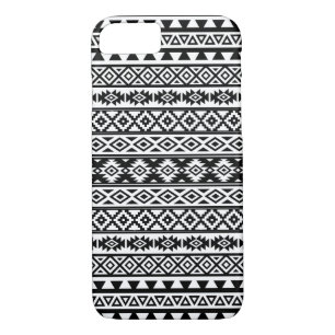 Aztec Stylized Pattern Black & White iPhone 8/7 Case