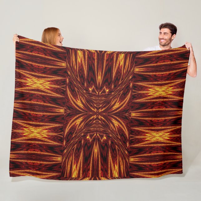 Aztec Sun Fire 14 Fleece Blanket (In Situ)