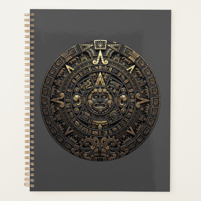 Aztec Sun Stone Planner (Front)