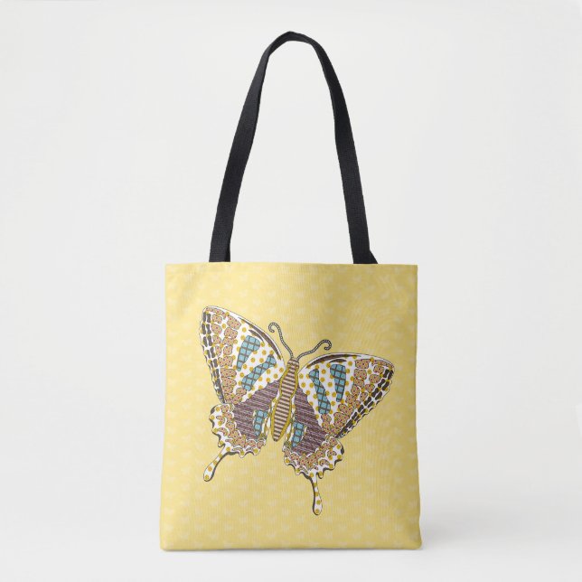 Aztec Swallowtail All-Over-Print Bag (Front)