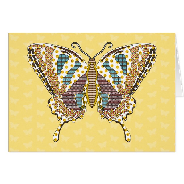 Aztec Swallowtail Card (Front Horizontal)