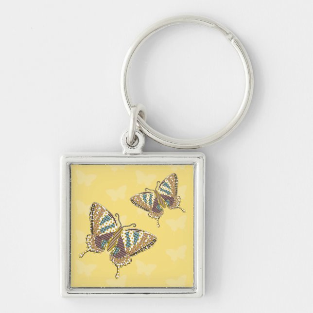 Aztec Swallowtail Keychain (Front)