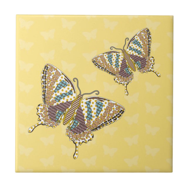 Aztec Swallowtail Tile (Front)