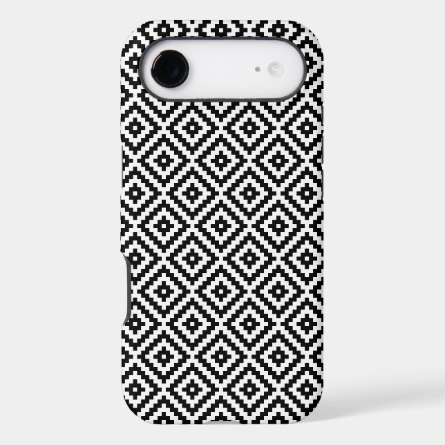 Aztec Symbol Block Rpt Pattern BWI Case-Mate iPhon (Back)