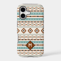 Aztec Teal Ter Blk Cr Mixed Pattern (Personalized)