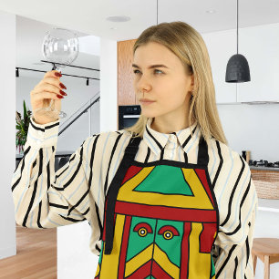 Aztec Tiki Mask Apron