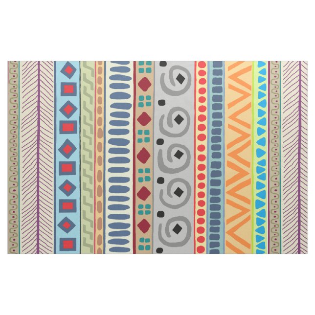 Aztec Tribal 56 inch cotton fabric (Yard)