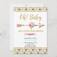 Aztec tribal birthday shower party