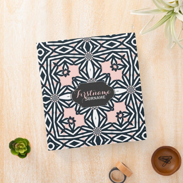Aztec Tribal Daisy Photo Album Ring Classeur (In Situ)