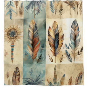 Aztec Tribal Feathers Medicine Stick