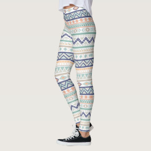Aztec Tribal Native-American Pattern Leggings
