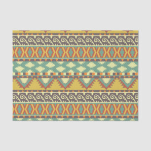 Aztec tribal pattern party tissue tissue paper