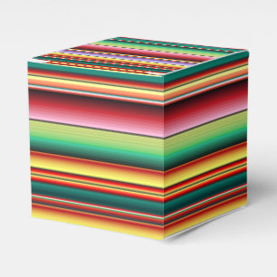 Aztec Tribal Traditional Textile Colourful Linear Favor Box