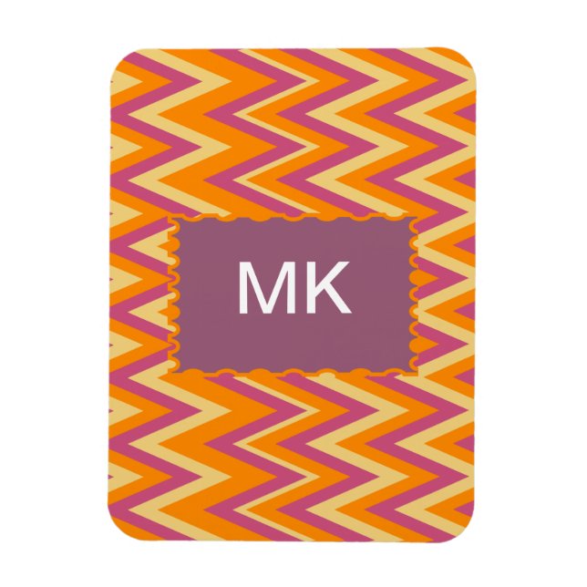 Aztec Tribal ZigZag Magnet (Vertical)