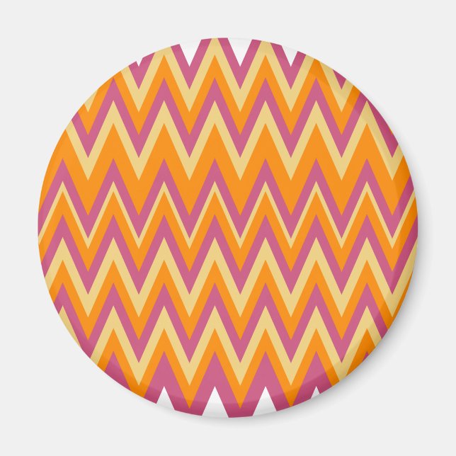 Aztec Tribal ZigZag Magnet (Front)