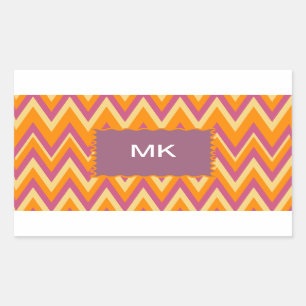 Aztec Tribal ZigZag Sticker