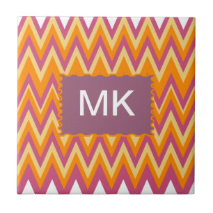 Aztec Tribal ZigZag Tile