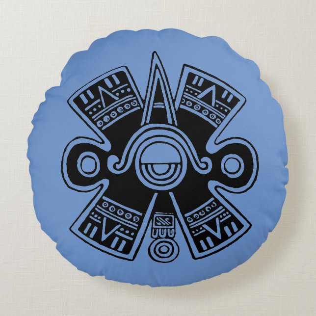 Aztec Universe Round Pillow (Front)
