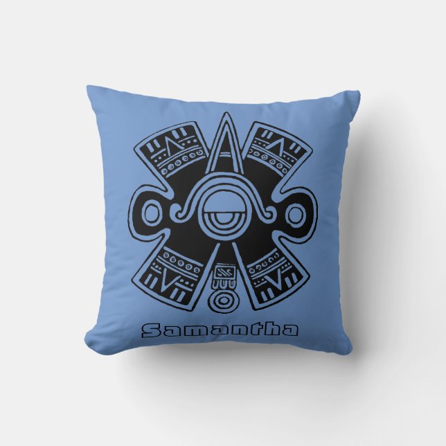 Aztec Universe Throw Pillow (Front)