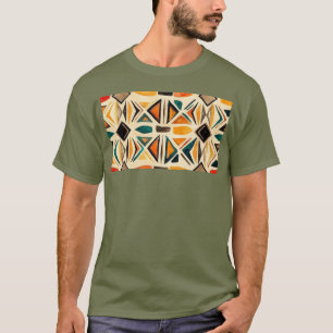 Aztec Vibes – Geometric Watercolor Mosaic T-Shirt