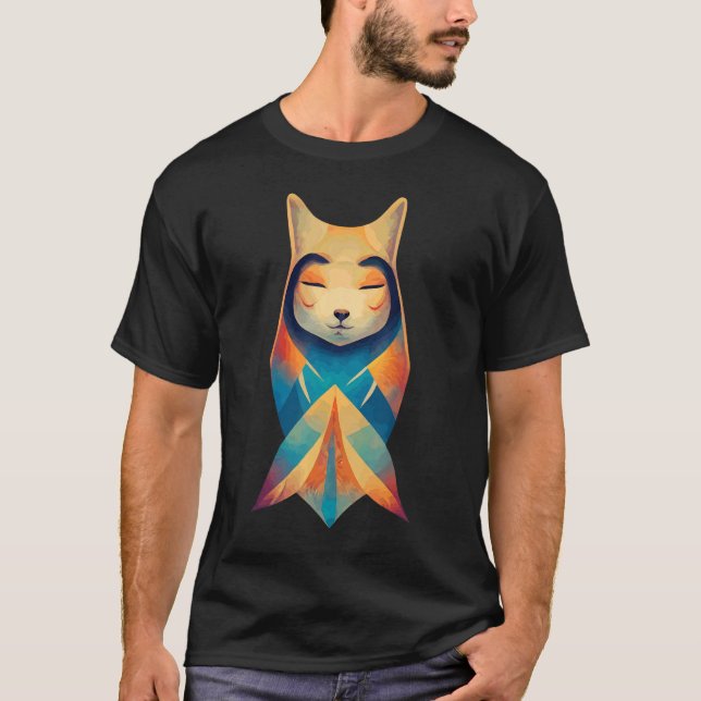 Aztec Warrior Cool Shaman Guardian Inca Maya Fox a T-Shirt (Front)