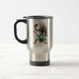 Aztec Warrior Deity Cueyatl Travel Mug
