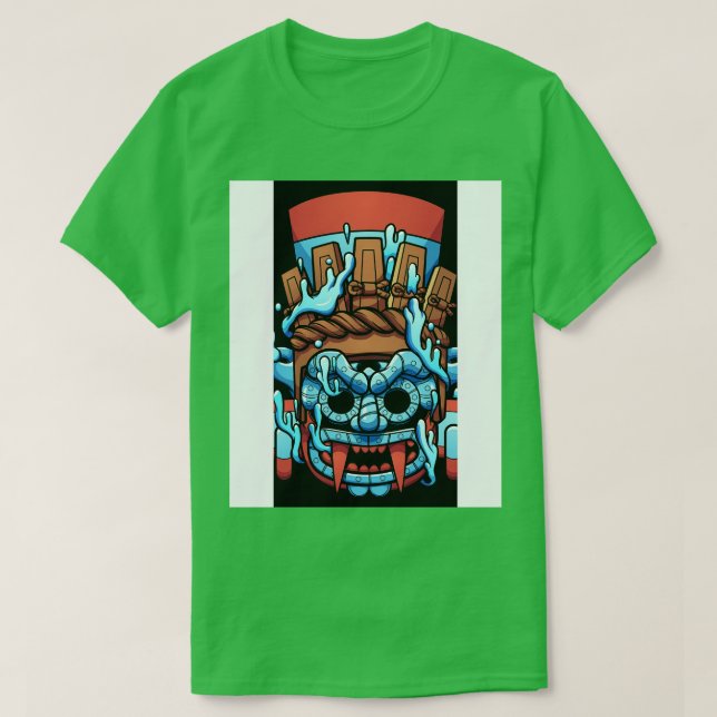 Aztec Warrior God T-Shirt (Design Front)