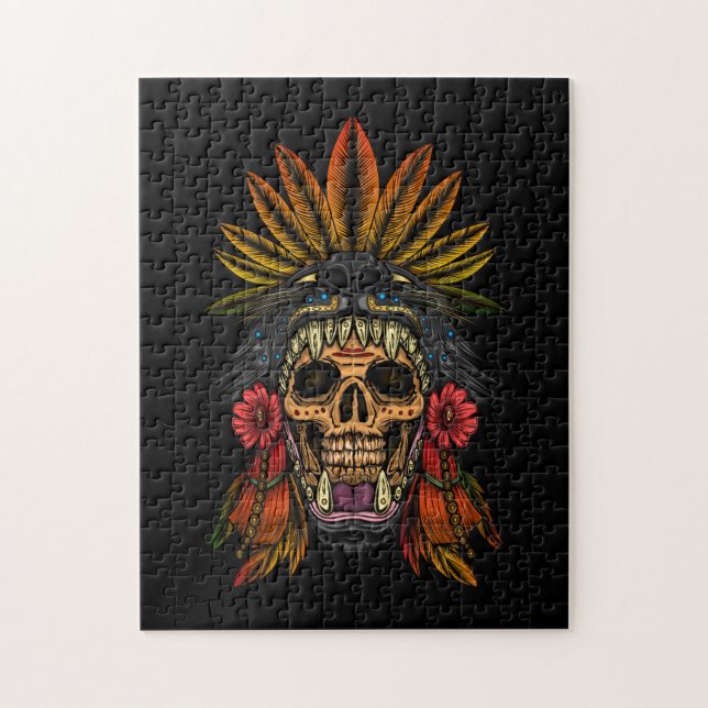 Aztec Warrior Jigsaw Puzzle (Vertical)