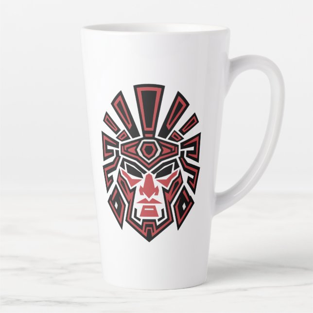 Aztec Warrior Pride 02 Latte Mug (Right)