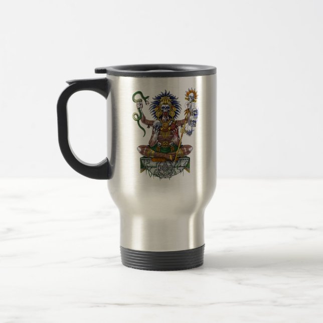 Aztec Warrior Shaman Travel Mug (Left)