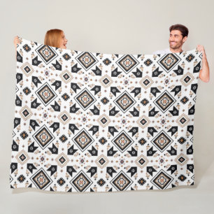 Aztec Western Pattern Fleece Blanket
