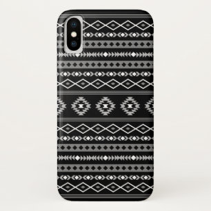 Aztec White Grey Black Mixed Motifs Pattern Case-Mate iPhone Case