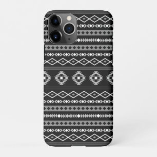 Aztec White Grey Black Mixed Motifs Pattern iPhone 11Pro Case