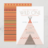 Aztec Wild One | First Birthday Invite