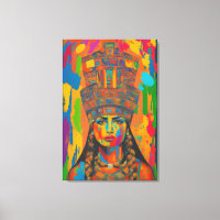 Aztec Woman Art
