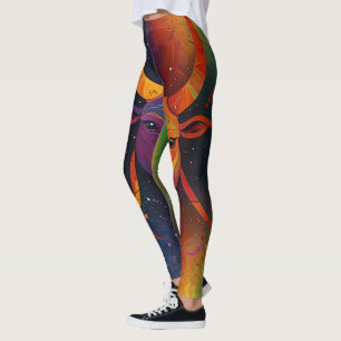 Aztec Zodiac Abstract Mix Leggings