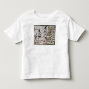 Aztecs consulting and following a map toddler t-shirt