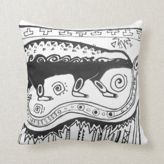 Aztèque de coussin de blaireau de miel