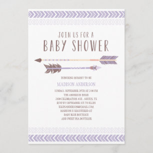 Aztèque  Invitation Baby shower
