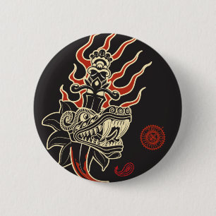 AZTK-Qutzal 2 Inch Round Button